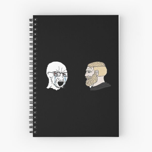 Item preview, Soyboy versus Chad Wojak Meme  designed and sold by Cash Bruce.