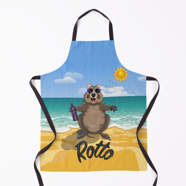 Item preview, Rotto - Rottnest Island Quokka on the Beach [Text Under] by Amanda M Lucas designed and sold by Amanda Lucas.