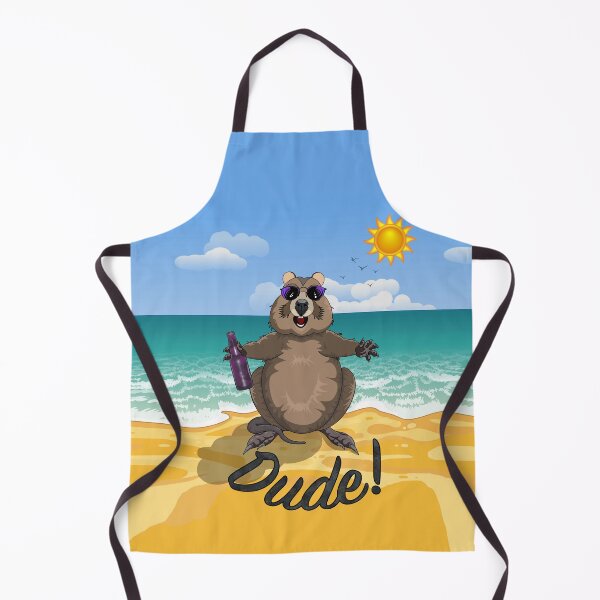 Item preview, Dude! - Rottnest Island Quokka on the Beach by Amanda M Lucas designed and sold by Amanda Lucas.