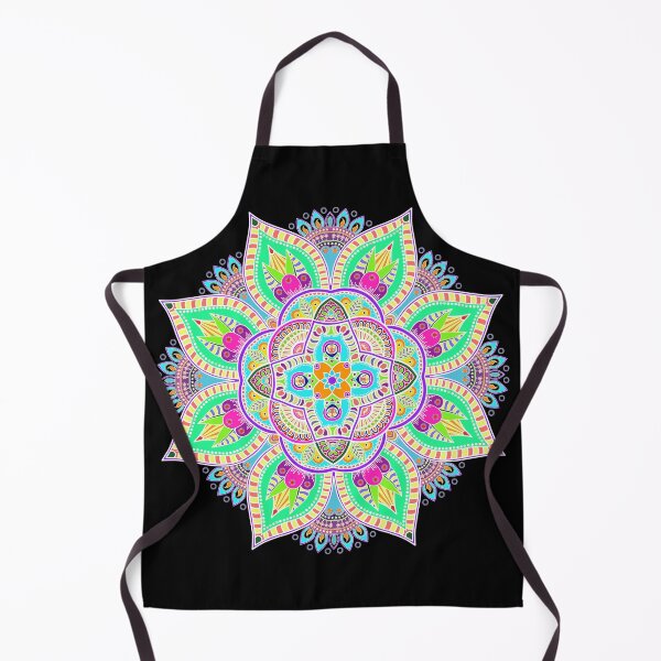 Item preview, Mandala 4 - Geometric Pattern with White Outline - on Black by Amanda M Lucas designed and sold by Amanda Lucas.