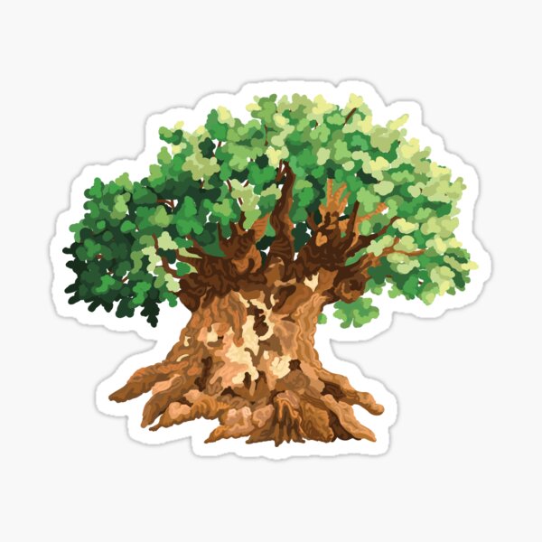 🌳 Aesthetic Curved Tree  Free Unique PNG Sticker Download - Wallpapers  Clan