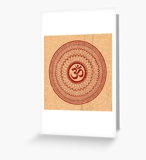om mandala (liáliom) Greeting Card