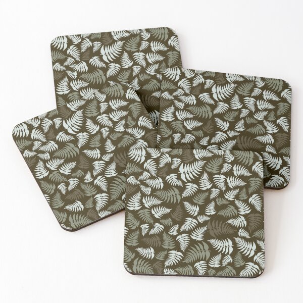 Item preview,  Fern Fronds in Silver and Greens designed and sold by Kiwidom.