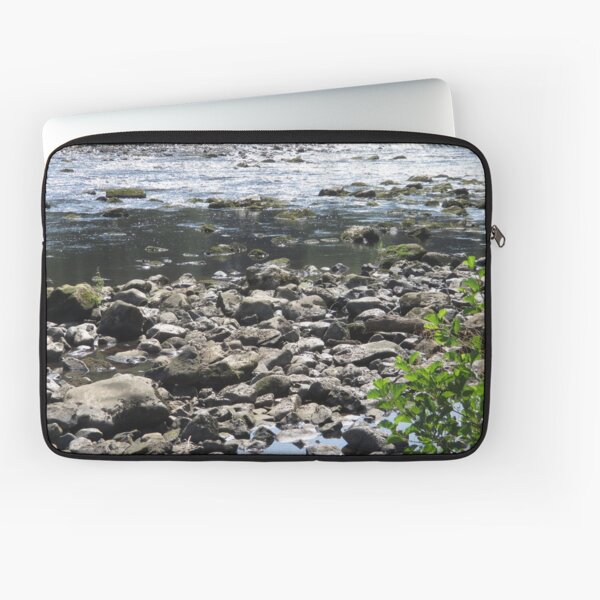 Merch #98 -- Stream Stones - Shot 1 (Hadrian's Wall) Laptop Sleeve