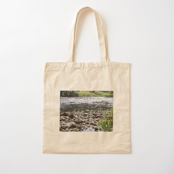 Merch #98 -- Stream Stones - Shot 1 (Hadrian's Wall) Cotton Tote Bag