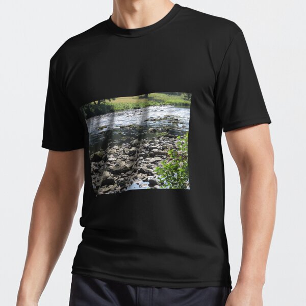 Merch #98 -- Stream Stones - Shot 1 (Hadrian's Wall) Active T-Shirt