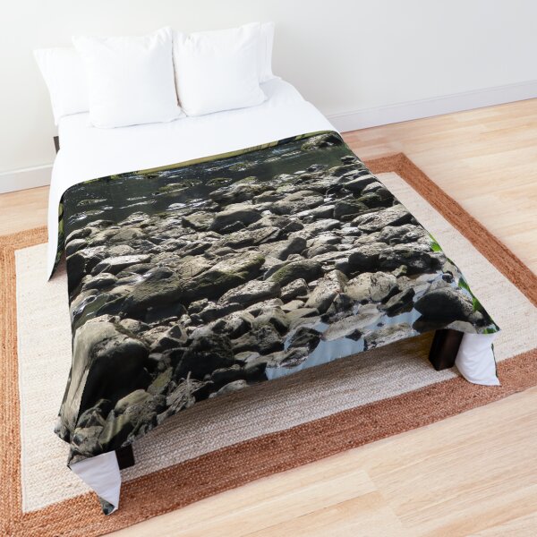 Merch #98 -- Stream Stones - Shot 1 (Hadrian's Wall) Comforter