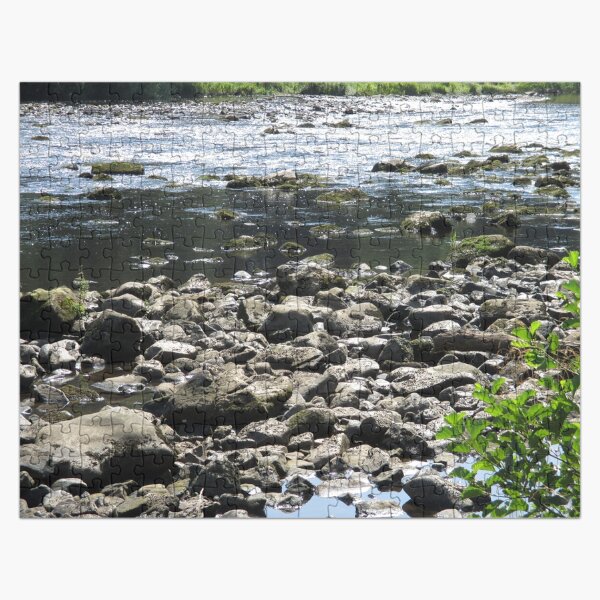 Merch #98 -- Stream Stones - Shot 1 (Hadrian's Wall) Jigsaw Puzzle
