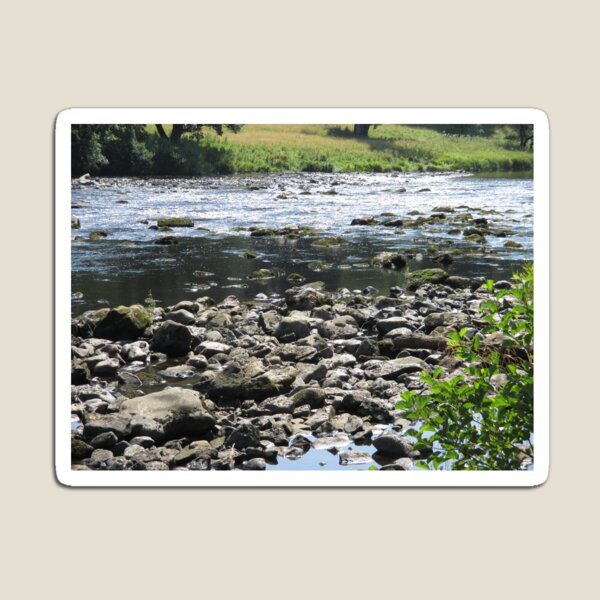 Merch #98 -- Stream Stones - Shot 1 (Hadrian's Wall) Magnet