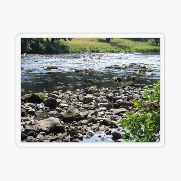 Merch #98 -- Stream Stones - Shot 1 (Hadrian's Wall) Transparent Sticker