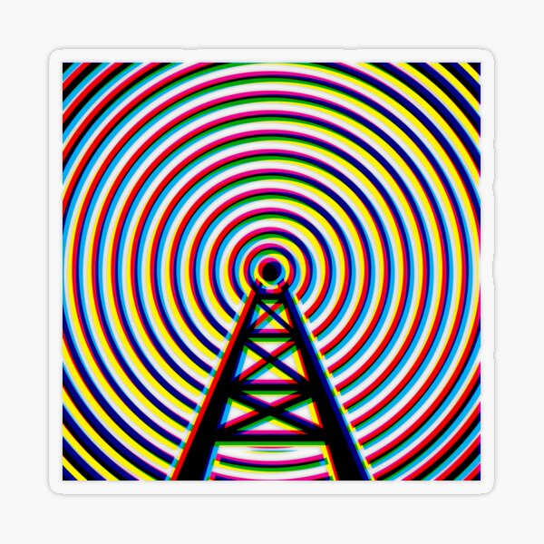 Radio tower Transparent Sticker