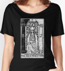 The High Priestess Tarot Card - Major Arcana - fortune telling - occult Women's Relaxed Fit T-Shirt