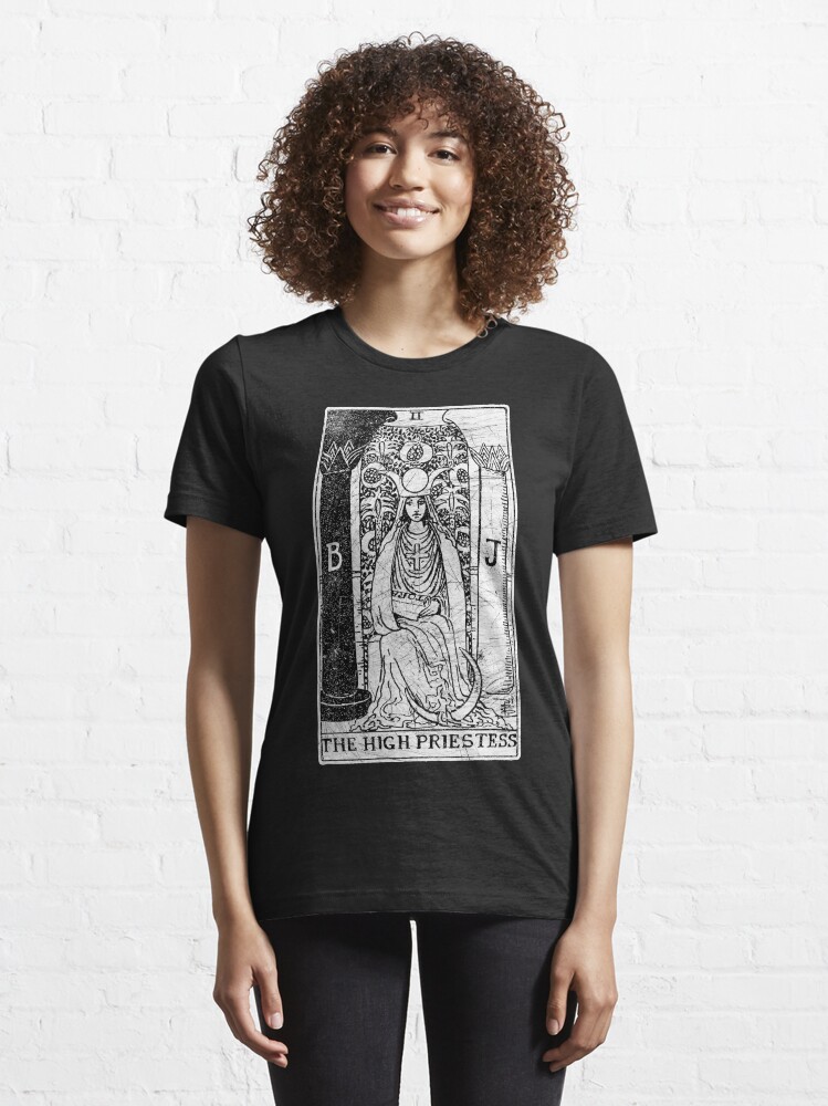 Alternate view of The High Priestess Tarot Card - Major Arcana - fortune telling - occult Essential T-Shirt