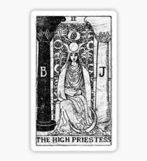 The High Priestess Tarot Card - Major Arcana - fortune telling - occult Sticker