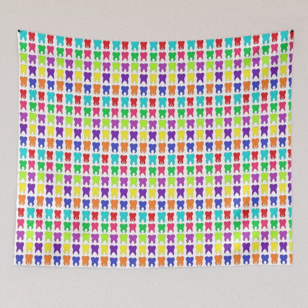Item preview, Rainbow Mismatched Teeth designed and sold by thehippiehygienist.