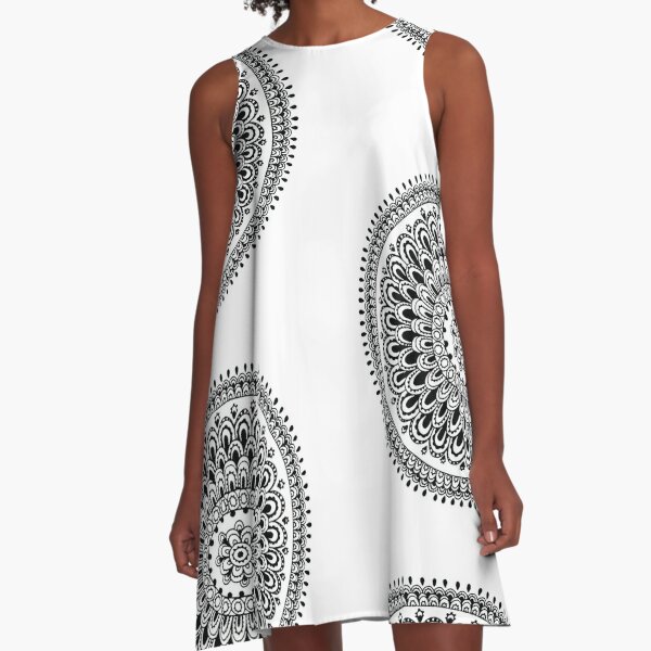 MOTEL ROCKS Dahara Dress in Mono Doodle Black and White (MR3) | eBay