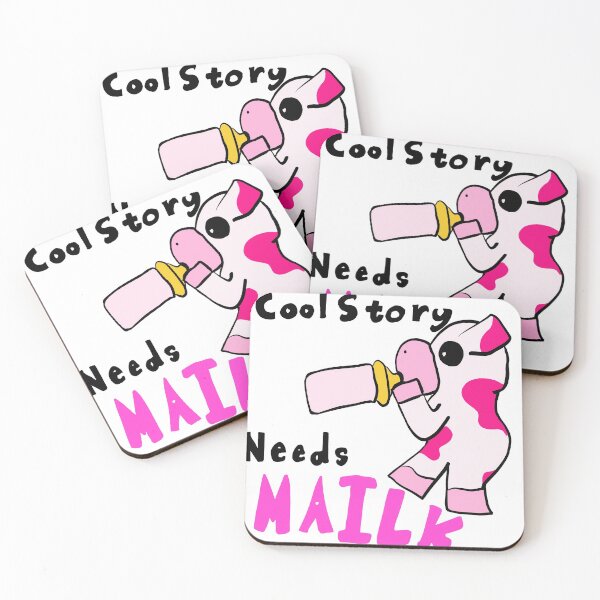 Item preview, Strawberry Cow Cartoon Milk designed and sold by Hungrydots.