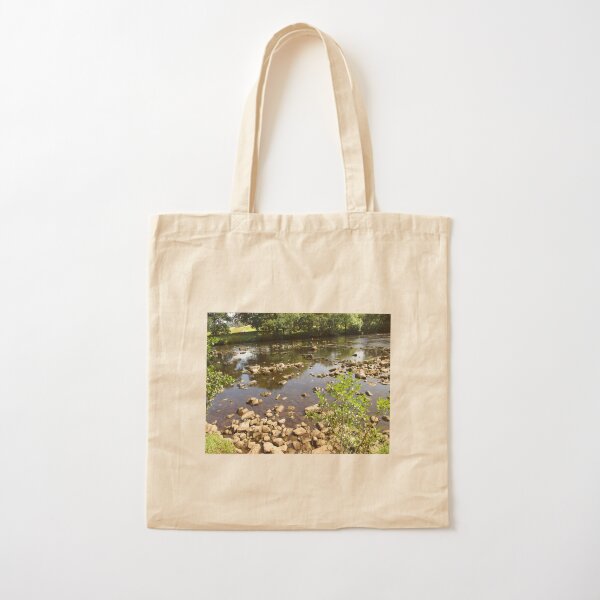 Merch #99 -- Stream Stones - Shot 2 (Hadrian's Wall) Cotton Tote Bag