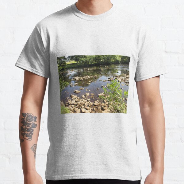 Merch #99 -- Stream Stones - Shot 2 (Hadrian's Wall) Classic T-Shirt