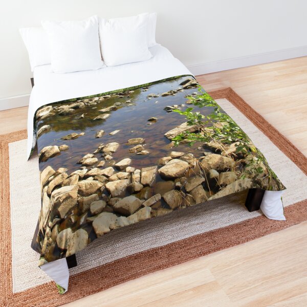 Merch #99 -- Stream Stones - Shot 2 (Hadrian's Wall) Comforter