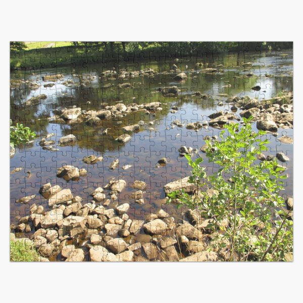 Merch #99 -- Stream Stones - Shot 2 (Hadrian's Wall) Jigsaw Puzzle