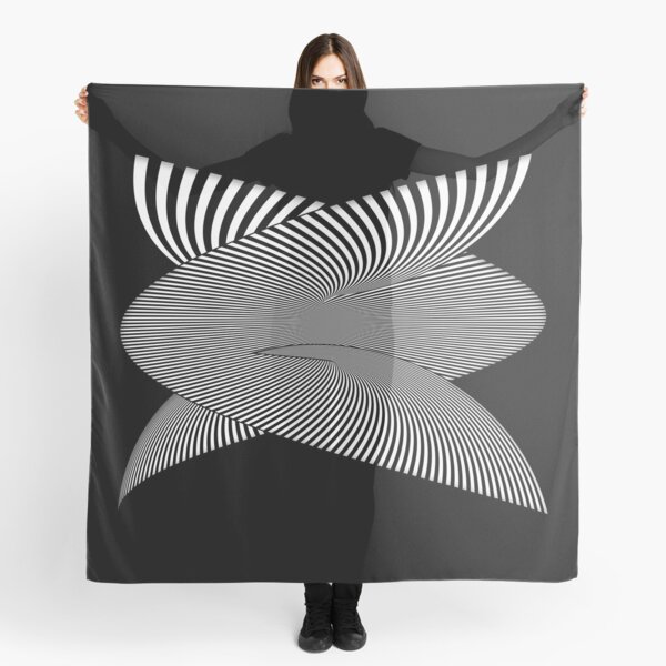 Whirly-Gig OpArt Scarf