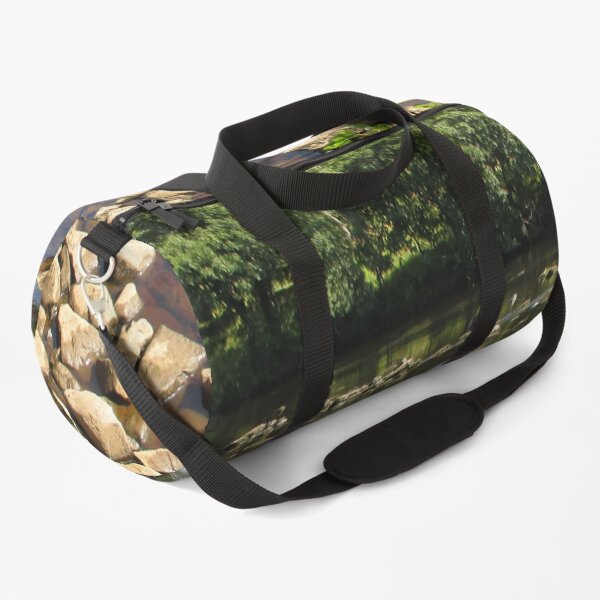 Merch #99 -- Stream Stones - Shot 2 (Hadrian's Wall) Duffle Bag