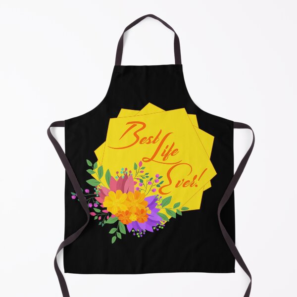 Item preview, Best Life Ever - Floral Black Background designed and sold by Yesido.