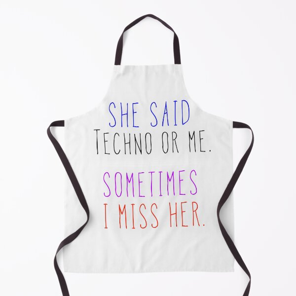 Item preview, She Said Techno or Me designed and sold by Raw Creative Prints.