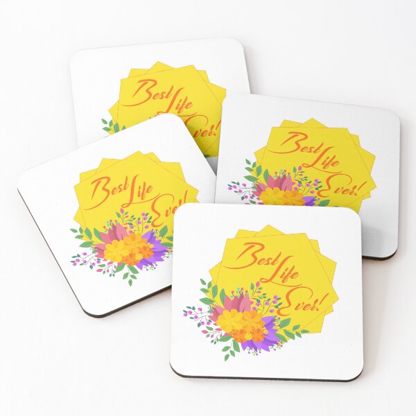 Item preview, Best Life Ever - Yellow Floral  designed and sold by Yesido.