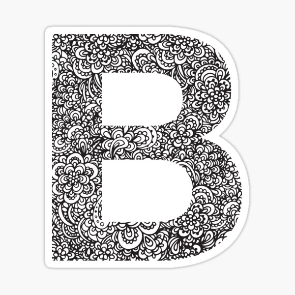 B Sticker