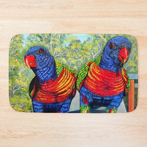 Item preview, Dinner Date - Rainbow Lorikeets designed and sold by Linda Callaghan.