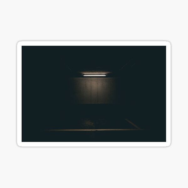 Lamp Light Dark Background Sticker