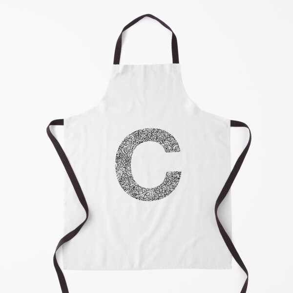 Item preview, Letter C | Monogram | Initial | Floral | Black and White designed and sold by hayleylauren.