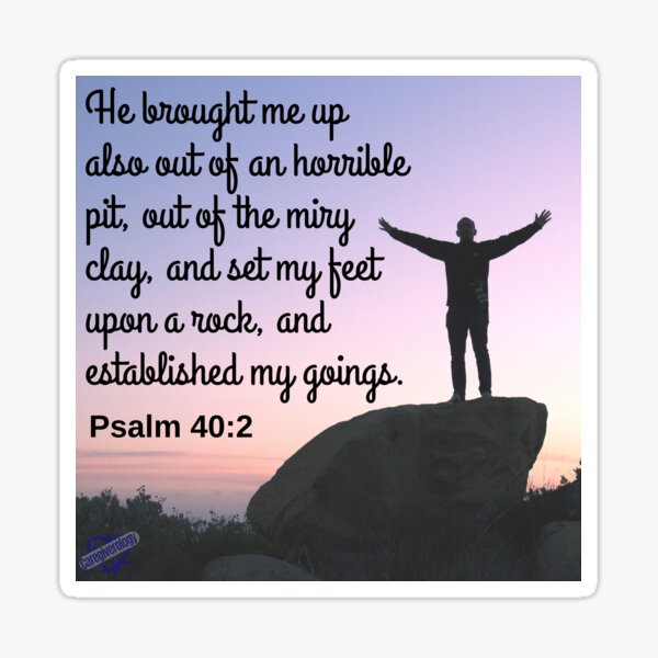 Item preview, Psalm 40:2 designed and sold by Caregiverology.