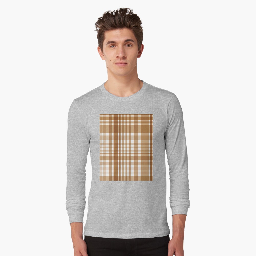 brown swirled checkered wallpaper Essential T-Shirt for Sale by itsmevilma