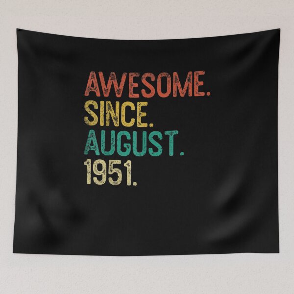 Item preview, 69th Birthday Vintage Awesome August 1951 Gifts 69 Years Old designed and sold by Jocasta1998.