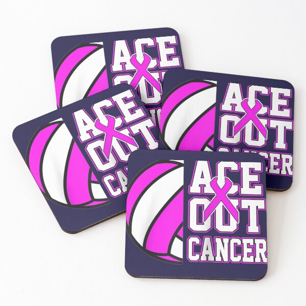 Item preview, Volleyball pink ribbon ace out cancer designed and sold by linhkaphung.