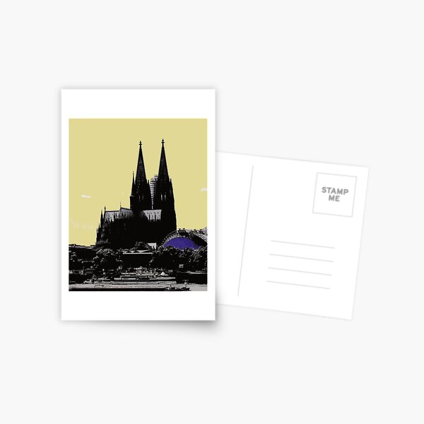 Kölner Dom Pop Art Postkarte