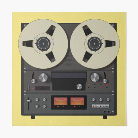  HABEN ARTWORK Vintage Reel to Reel Audio Tape Recorder