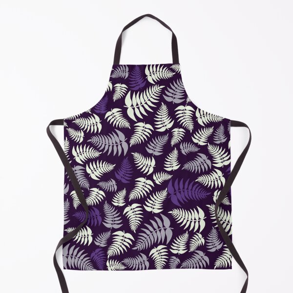 Item preview, Fern Fronds in Silver and Purple designed and sold by Kiwidom.