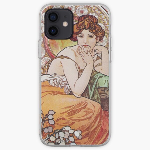 Alphonse Mucha - Topaz iPhone Soft Case