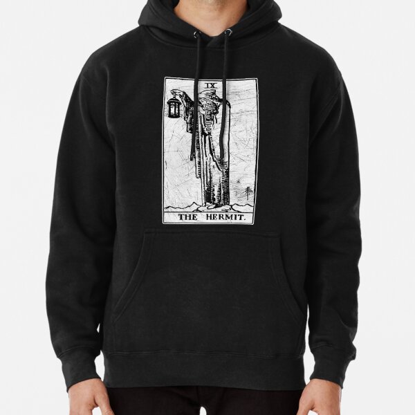 The Hermit Tarot Card - Major Arcana - fortune telling - occult Pullover Hoodie
