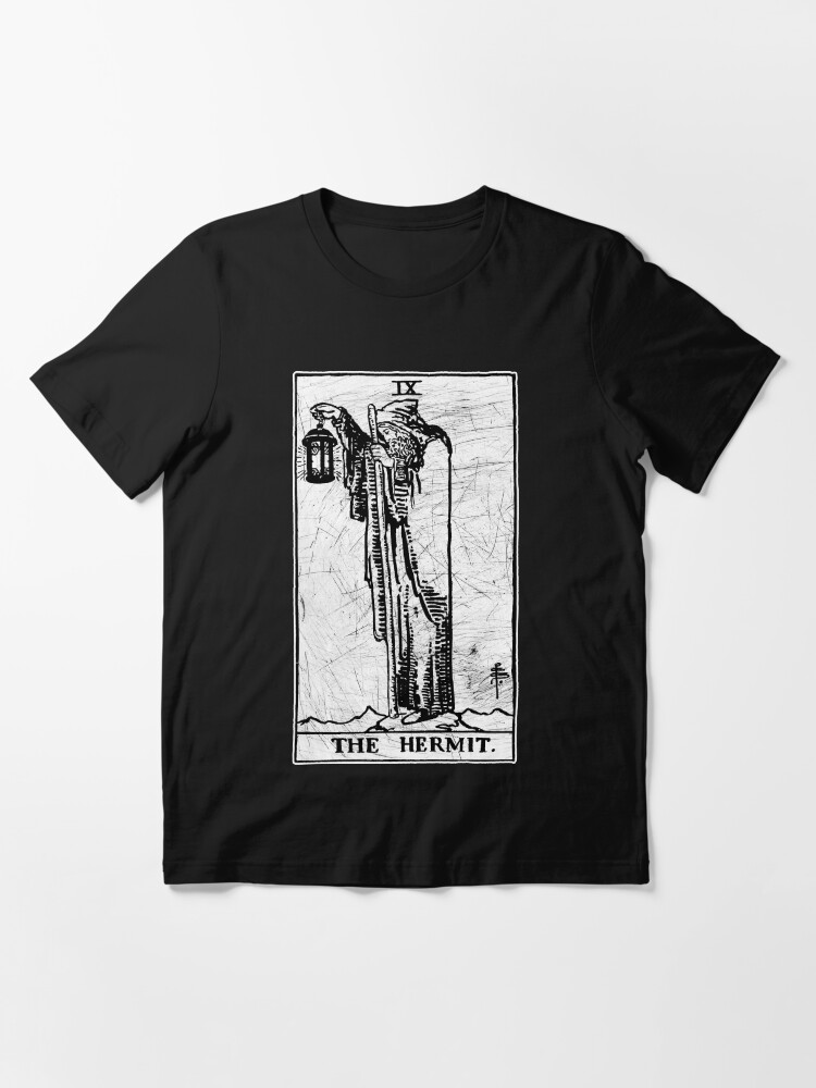 Alternate view of The Hermit Tarot Card - Major Arcana - fortune telling - occult Essential T-Shirt