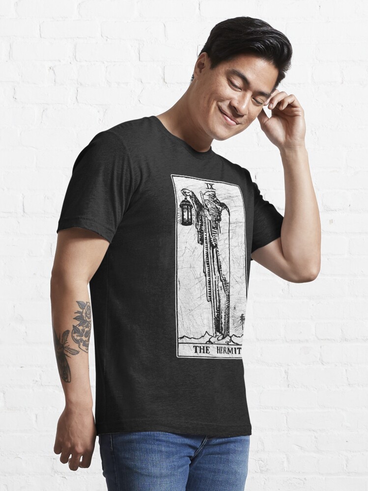 Alternate view of The Hermit Tarot Card - Major Arcana - fortune telling - occult Essential T-Shirt
