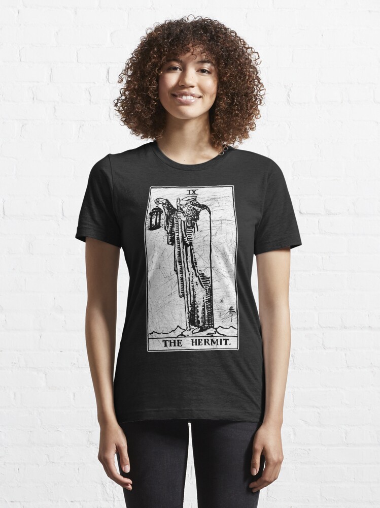 Alternate view of The Hermit Tarot Card - Major Arcana - fortune telling - occult Essential T-Shirt