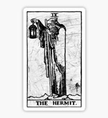The Hermit Tarot Card - Major Arcana - fortune telling - occult Sticker