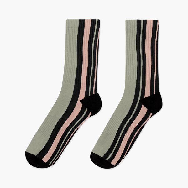 Item preview, Pink and Moss Stripes on Black designed and sold by Magic-Moon.
