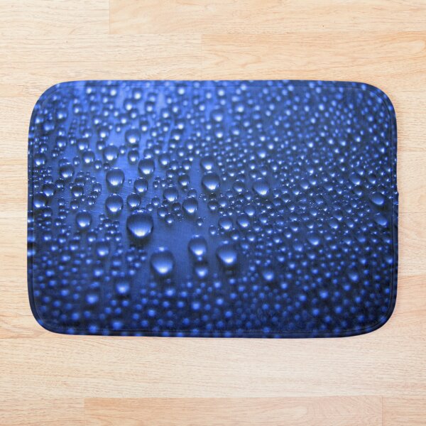 Blue Bubble Bath Mat