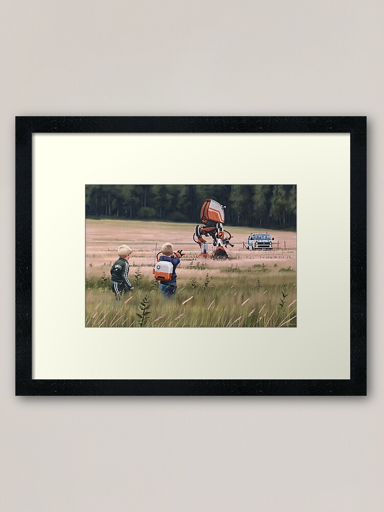 Alternate view of Fjärrhandske Framed Art Print